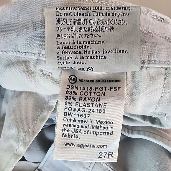 AG Adriano Goldschmied Womens 27 Pants The Tristan Tailored Trouser Gray Slim - Picture 8 of 10